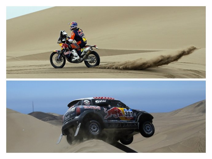 Marc Coma y Al Attiyah en la décima etapa del Dakar 2015