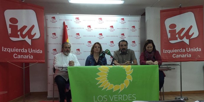 Rueda de prensa de IUC y Los Verdes