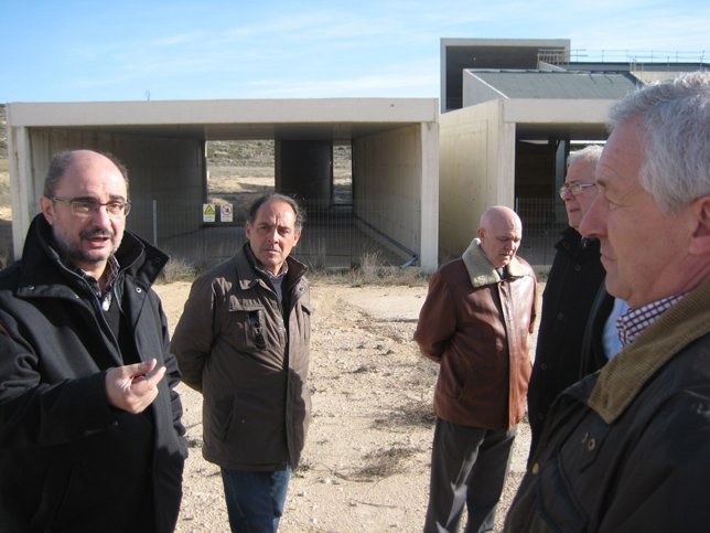 Lambán ha visitado este jueves la localidad de Fuendetodos