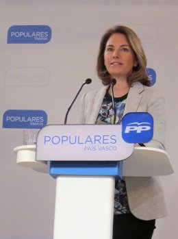 La presidenta del PP vasco, Arantza Quiroga.
