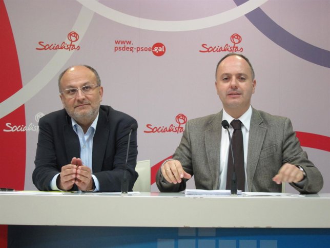 Los socialistas Abel Losada y David Regades