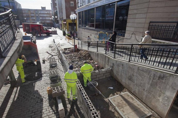 Rampa de acceso a la plaza de la Constitución
