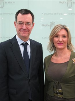 Antonio González y Celia Martínez, en la rueda de prensa