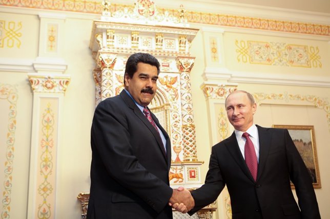 Los presidentes de Venezuela, Nicolás Maduro, y Rusia, Vladimir Putin