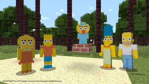 Los Simpson llegan a Minecraft