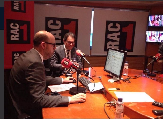 El presidente Artur Mas entrevistado en Rac1