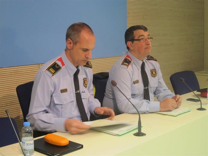 El intendente X.Porcuna y el comisario A.Mariscal