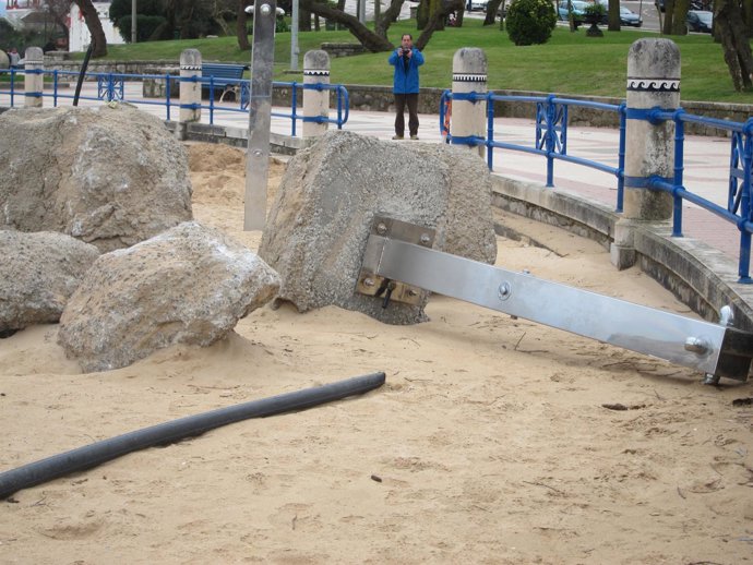 Daños del temporal de 2014 en Santander