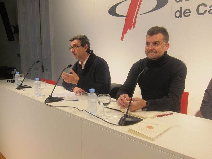 José Luis Centella (secr.Gral. PCE) Antonio Maíllo (coordr. IU Andalucía)