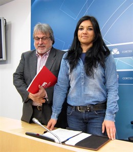 José María González y Sara Doval, de IU