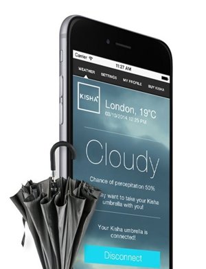 Paraguas con Bluetooth de Kisha