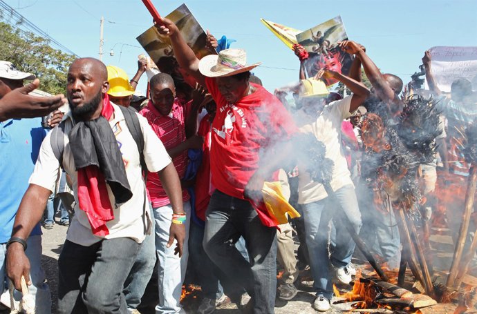 Protestas en Haití