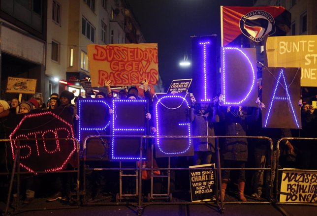 Manifestación contra PEGIDA