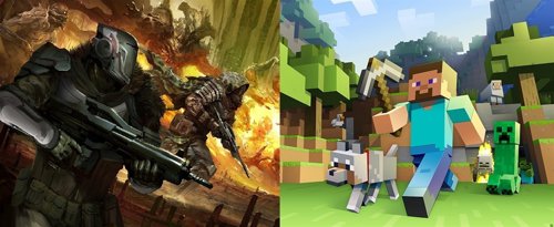 Destiny y Mincraft