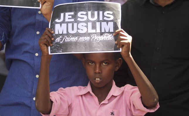 Protesta contra Charlie Hebdo 