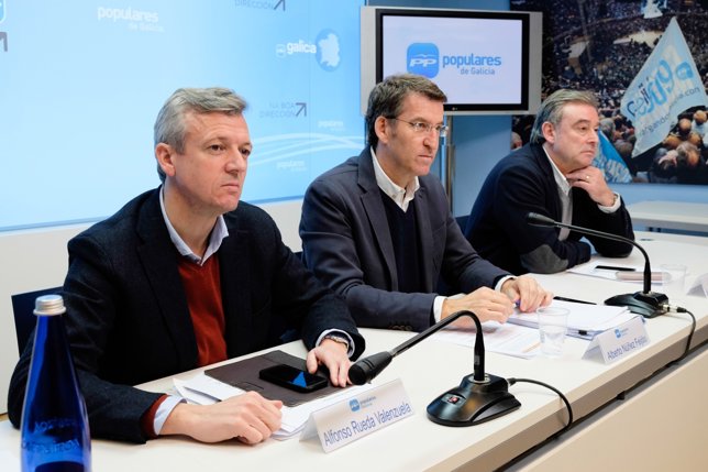 Alberto Núñez Feijóo preside la reunión del Comité de dirección del PPdeG