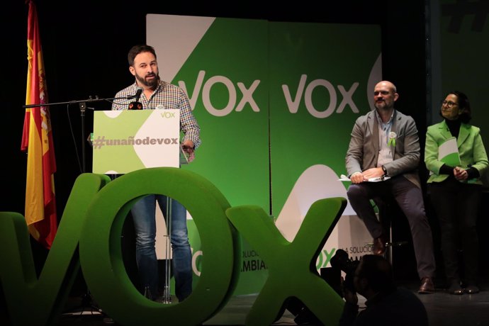 Acto del I Aniversario de la formación de VOX. Santiago Abascal