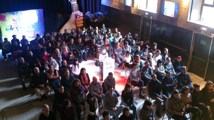 Acto de apoyo a la Korrika.