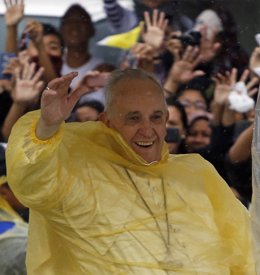 El Papa Francisco durante su visita a Tacloban