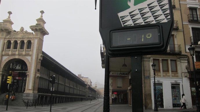 Zaragoza sufre bajas temperaturas