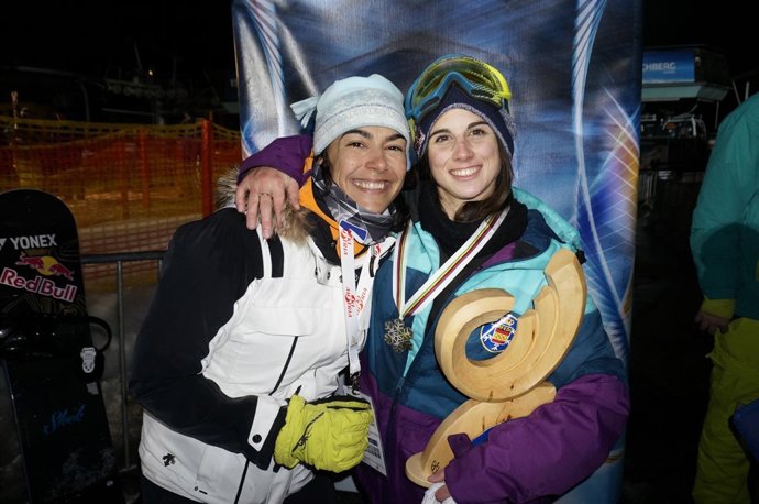 María José Rienda y Queralt Castellet en el Mundial de snowboard