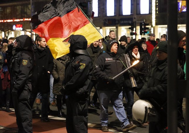Manifestación PEGIDA  Alemania en Dresde
