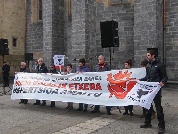 Manifestación convocada por los familiares de Bolinaga