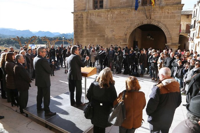 Artur Mas en su visita a Terres de l'Ebre