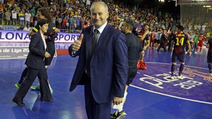 Marc Carmona, entrenador del FC Barcelona de fútbol sala