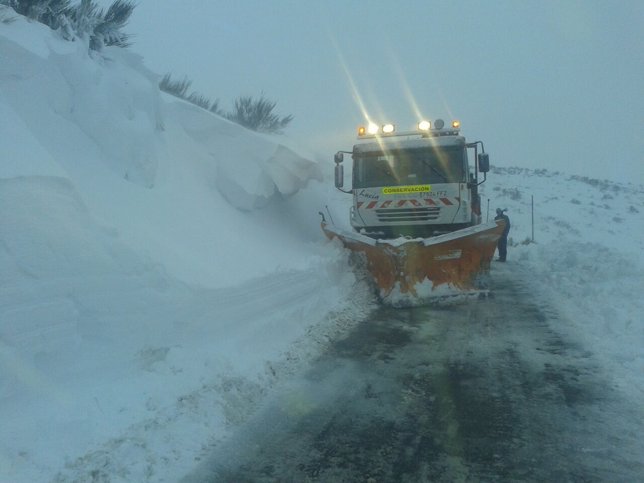 Nieve en la provincia de Lugo.