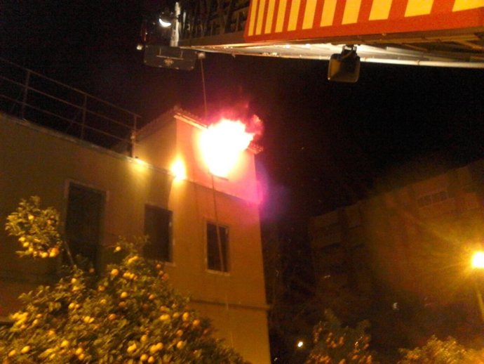 Incendio en Arena Auditorium