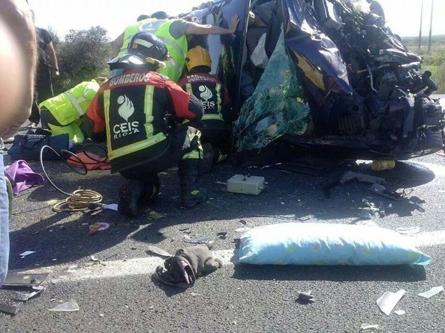 Accidente en la Nacional-232