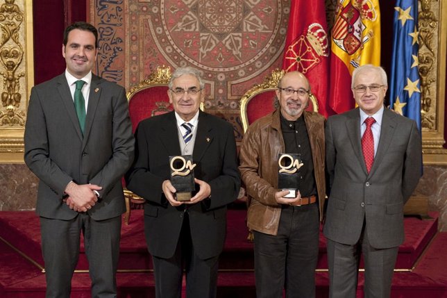 Íñigo Alli, Pedro Puente, Iñaki San Miguel y Miguel Echarri.