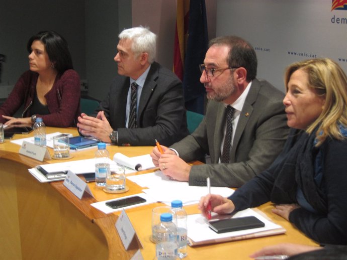 Montserrat Surroca, Antoni Font, Ramon Espadaler, Joana Ortega (UDC)