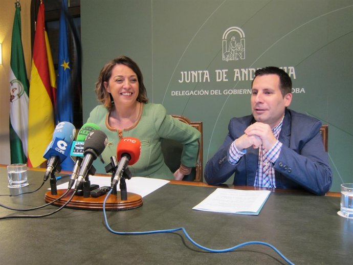 Ambrosio y Expósito durante la rueda de prensa