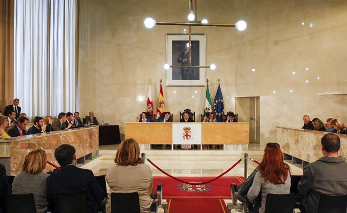 Pleno en el Ayuntamiento de Almería