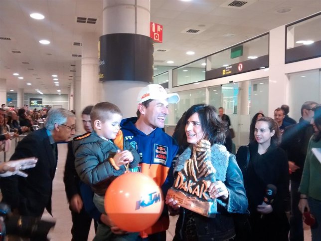 Marc Coma a su llegada a Barcelona