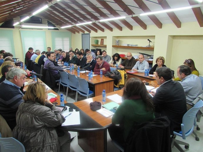 Reunión de la ejecutiva provincial del PSOE, que ha convocado el próximo comité.