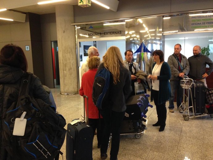 Estarellas en el aeropuerto