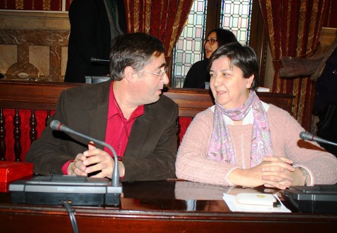 Luis Fernández y Josefa Medrano, concejales de IU en Sevilla