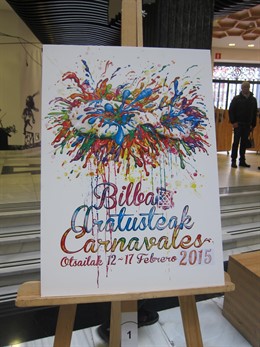 Cartel anunciador Carnaval 2015 de Bilbao