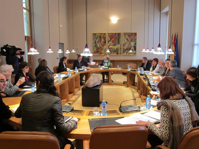 Xunta de Portavoces en el Parlamento de Galicia.