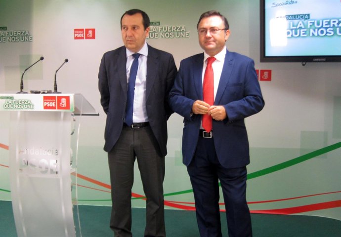 El delegado de Junta, Ruiz Espejo, y Miguel Angel Heredia