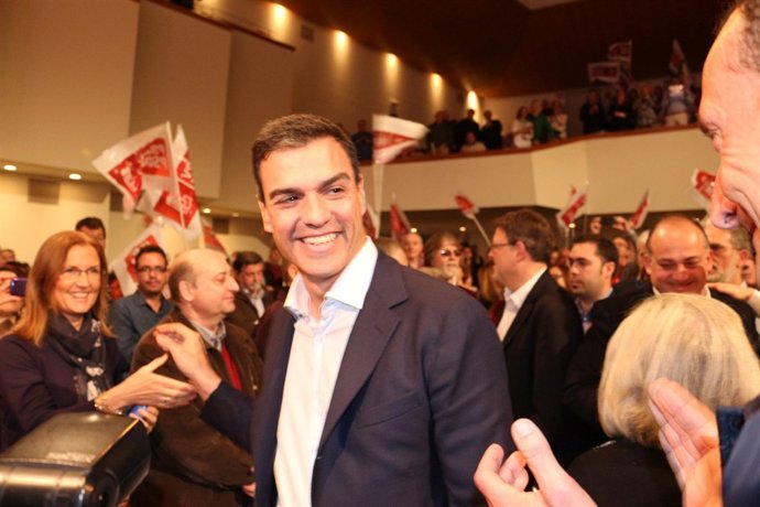 Pedro Sánchez, en el acto de presentación de Joan Calabuig (PSPV).