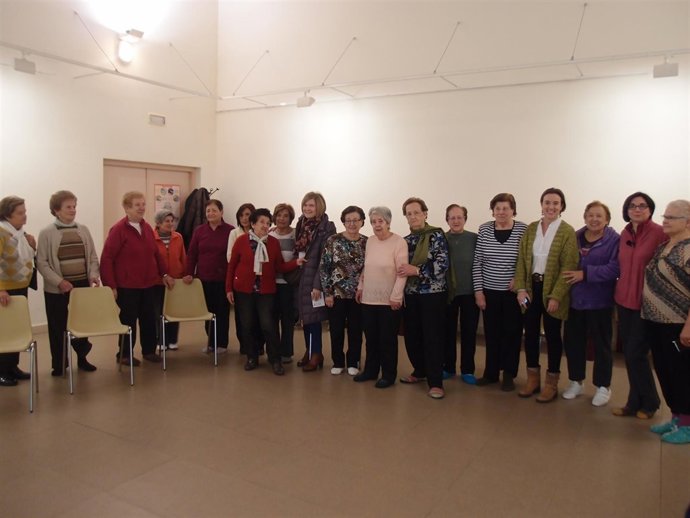 Gamarra, durante la visita    