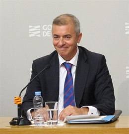El consejero de Hacienda y Administración Pública de Aragón, Javier Campoy