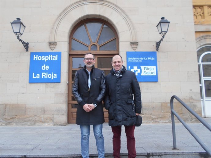 El candidato del PR+ Rubén Gil y presidente del PR+, Miguel González de Legarra