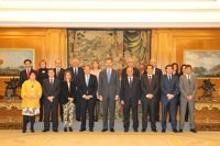 El Rey recibe a los alcaldes de las 15 ciudades que forman el Grupo de Ciudades Patrimonio de la Humanidad