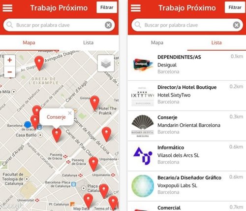 Aplicación TrabajoPróximo