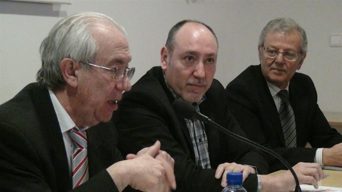 Francisco Bono y Santiago Escándil, en Fraga (Huesca)